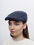 Кепка STETSON арт. 6170504 IVY HERRINGBONE (синий / серый)